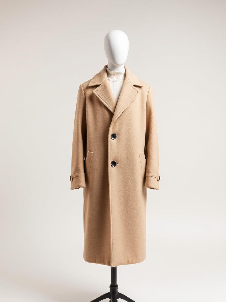 Camel Wool Overcoat